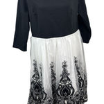 Crochet/embroidered midi dress, 4X, holiday, formal, festive, party, cotton Multiple Photo 0