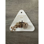 Free People  Harmony Brooch NWT Gold Crosses and Hearts Photo 1