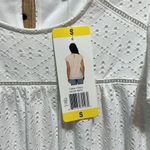 Adrianna Papell Womens Eyelet Lace Cap Sleeve Top White Lined NWT Photo 5