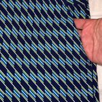 ep pro EPNY Golf Tricolor Dash Diagonal Shorts Inky Blue Multi Fitted Stretch Size M Photo 4