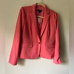 Ann Taylor Women’s Coral Pink One-Button Blazer Size 4 NWT Photo 6