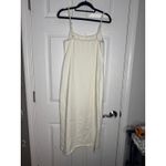 Le lis  Cream Denim 100% Cotton Tank Midi Dress Size M Photo 1