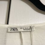 ZARA  Women’s Short-sleeve V Neck Striped Front Tie Top Photo 5