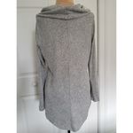 Iz Byer Women's Knit Sweater Top Cowl Neck V Hem Long Sleeve Gray Size M Photo 1