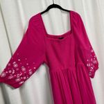 Torrid Pink Smocked Bodice Crinkle Skirt Mini Dress Sz.1 Photo 8