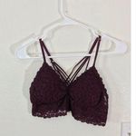 Aerie purple lace strappy bralette Photo 0