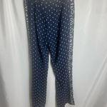 CAbi Bandana Print Navy Pants Sz 4 Wide Leg Boho Festival Style Travel Photo 2