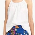 J.Crew Blue Orange Floral Shorts Cotton Blend 10 Botanical Tropical Photo 0