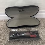 Ray-Ban NWOT Universal Black Medium Hard Case for Glasses and Cleaning Cloth Photo 0