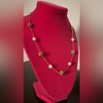 Trifari Vintage Gold Spiral | Faux Pearl Necklace Photo 2