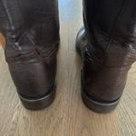 Lucchese Kemosabe + Tall Buckle Leather Equestrian Riding Boot Brown & Tan 9M Photo 8