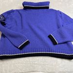 Vintage St. John Sport by Marie Gray Turtleneck Sweater Womens Medium Purple USA Photo 9