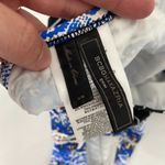 BCBGMAXAZRIA BCBGMaxazaria Blue Snake Striped One Piece Swim Photo 98