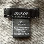 Aerie Crewneck Pullover Sweatshirt Puffy Long Sleeves Light Gray Size XS Photo 6