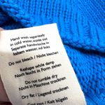 Poetry Cotton Tape High-Neck Sweater Soft Peacock Blue Size 6 Photo 12