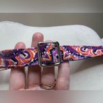 Vera Bradley Iconic Triple Zip Hipster Crossbody Purse Raspberry Medallion. Photo 8