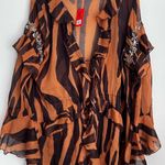 River Island  Resort bead Detail Tie Front Cover-Up Dress lightweight flowy L Photo 0