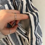 American Eagle Gray & White Striped Romper Photo 1