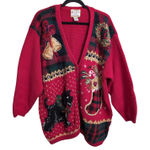 Heirloom Collectibles Christmas Sweater Bells Wreath Scottie Dog Stocking 22/24 Red Size undefined Photo 0