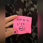 Joy Lab Oversized Checkered Loose Fit Fleece Cropped Jacket Black Green Size M L Photo 5