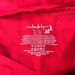 Free People Intimately Red Eyelet Seamless Halter Top Lace Trim Tank Size XS/S Photo 4