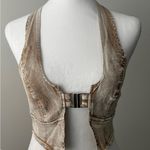 SheIn Brown Washed Denim Halter Top Photo 6