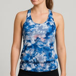 Lucy Athletic Wear Blue and Pink Tank Top Size M Photo 0