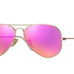 Ray-Ban Pink Reflective Aviator Sunglasses Photo 0