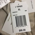 l*space L* Dawn Convertible Bikini Swim Top in Shimmer Bone XL NWT Photo 5