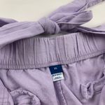 Old Navy  Dusky Lavender Linen Blend Belted Wide Leg Cropped Pant XL Photo 4