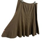 Larry Levine  Brown Pleated Swing Skirt Photo 1