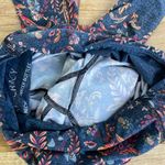 Yoga Democracy Leggings Small Womens Festival Denim Floral Multi Workout Gym 25" Blue Photo 9