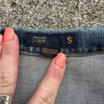 J.Crew  Blue denim Jean jacket Bomber cotton SMALL Photo 4