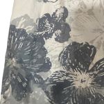 Ann Taylor Gray & White Floral 100% Cotton Short Fitted Pencil Skirt Women Sz 6 Photo 2