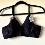 Xhilaration NWT XL Floral Gingham Shiny Print Unlined Wireless Bralette Bra Crop Top Sports Photo 0