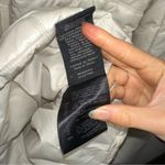 Mackage  Cream Mid-length Down WOOL Leather Puffer jacket Coat with Fur Hood sz S Photo 7