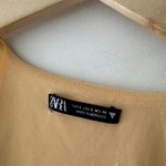 ZARA Yellow Bodysuit Sweetheart Neckline Metal Center Piece Photo 4