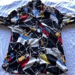 Ralph Lauren Lauren Women’s Sz M Nautical Sailing Flag Anchor Button Up Blouse Photo 4