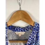 Rebecca Taylor  Leo Fever Blue Leopard Silk Romper Size 4 Photo 3