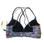 TYR Womens Quake Brooke Bikini Top Strappy Geometric Blue Orange S 4/6 Photo 1