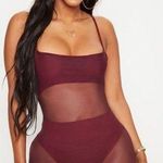 Pretty Little Thing NWT Shape Mesh Panel Bodycon Dress Photo 0