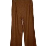 Marine layer NWT  Flora Wide Leg Tencel Pants Women's Brown Size 10 Photo 3