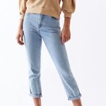 PacSun  Los Angeles Mom Light Denim High Waisted Ankle Cropped Jeans Size 27 Photo 0