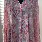 ZARA  Paisley Button Down Top Photo 0