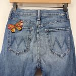 Mother Denim‎ The Tripper High Rise Crop Flare Wander Dust Butterfly Women 27 Blue Photo 5