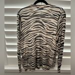 Olivaceous  Tan Black Zebra Side Zipper Sweater Size Small Photo 2