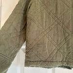 Anthropologie Sandie Quilted Floral Green Bomber Jacket Womens Sz S (4/6) Floral Photo 4