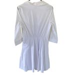 Milly  NEW Pleated Wrap Dress in White NO BELT Photo 5