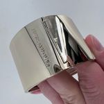 Victoria's Secret  Scandalous Hinged Gold Tone Rhinestone‎ Cuff Bangle Bracelet Photo 8