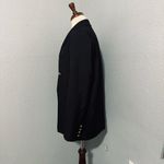 ZARA  Bloggers Fav Black Double Breasted Lapel Collar Shoulder Pads Blazer Size M Photo 8